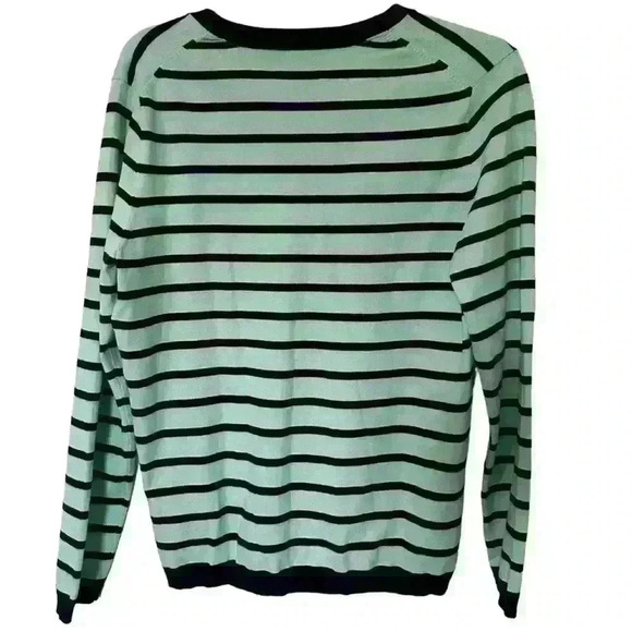 TOMMY HILFIGER TIFANNY BLUE STRIPED SWEATSHIRT 🐬🌐 - Picture 3 of 3
